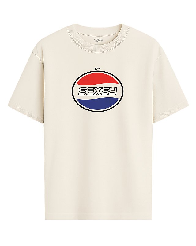 Camiseta Sexsy - Oversized Off White
