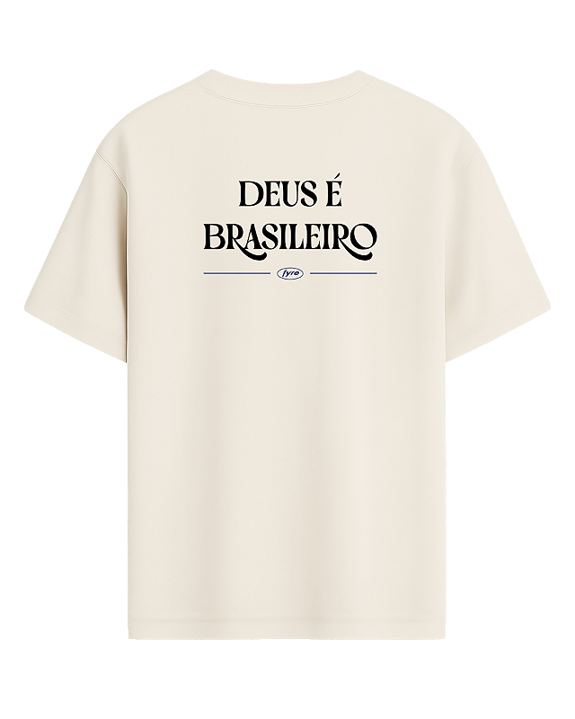 Camiseta Deus é BR - Oversized (Preta ou Off White)