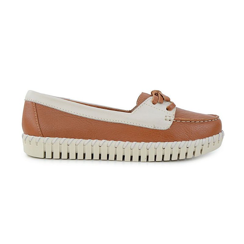 Mocassim Feminino Bottero Bottwister Couro Canela 3541