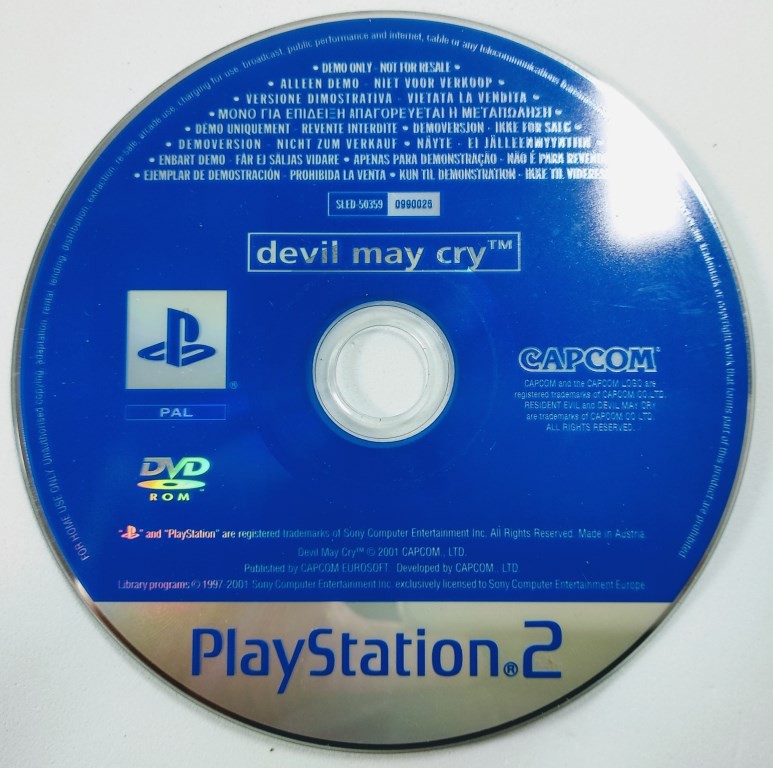 Demo Devil May Cry Trial Original [EUROPEU] - PS2 - Sebo dos Games
