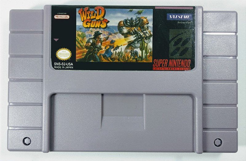 Jogo Wild Guns - SNES - Sebo dos Games - Games Antigos e Usados