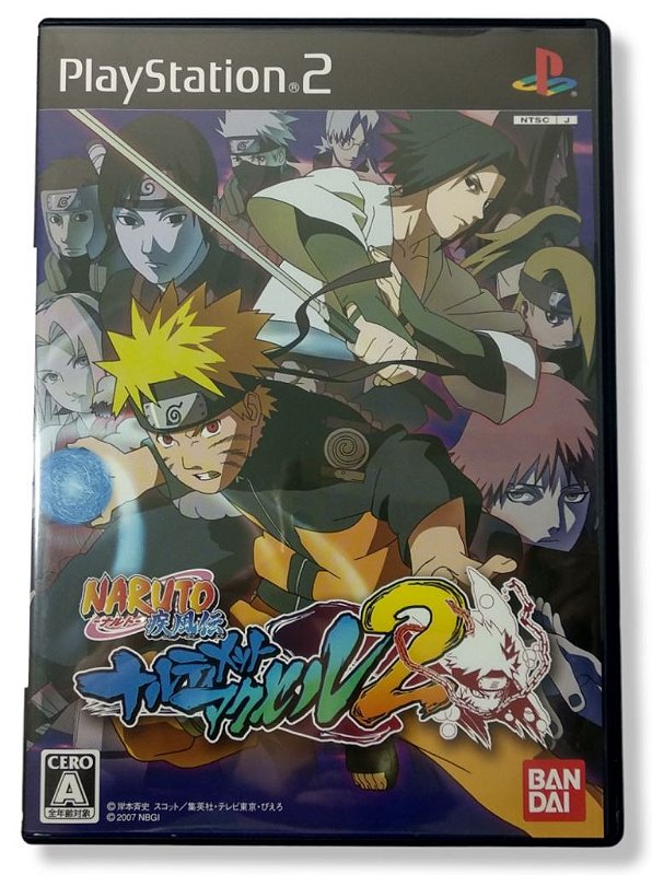 ☆NARUTO SHIPPUDEN 2 レンタル版 Jogo Naruto Shippuuden: Narutimate Accel 2 [JAPONÊS] - PS2 - Sebo