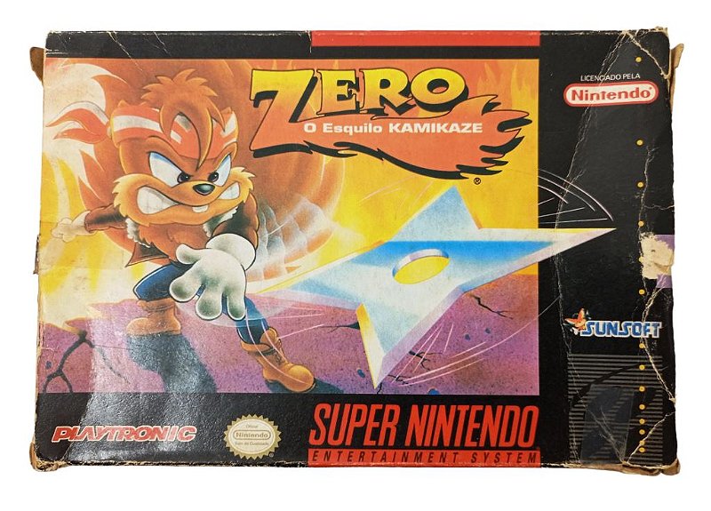 KAMIKAZE THENOMORESERIES 8インチ Jogo Zero O Esquilo Kamikaze Original - SNES - Sebo dos Games