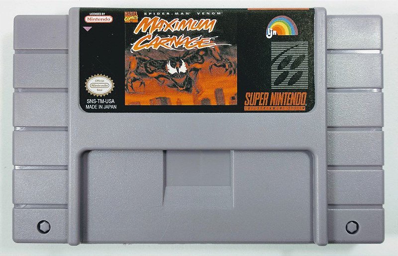 Jogo Spider-man and Venom Maximum Carnage - SNES - Sebo dos Games