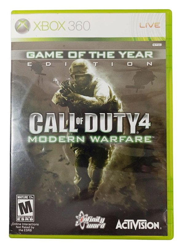 Jogo Call of Duty 4 Modern Warfare Original - Xbox 360 - Sebo dos Games ...