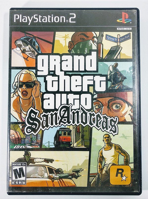 GTA San Andreas Original PS Sebo Dos Games Games Antigos E Usados Dos Atari Ao PS