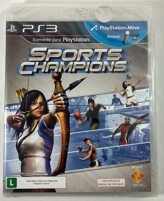 Jogo Original Sports Champions Playstation Ps3 Mídia Física Com 10