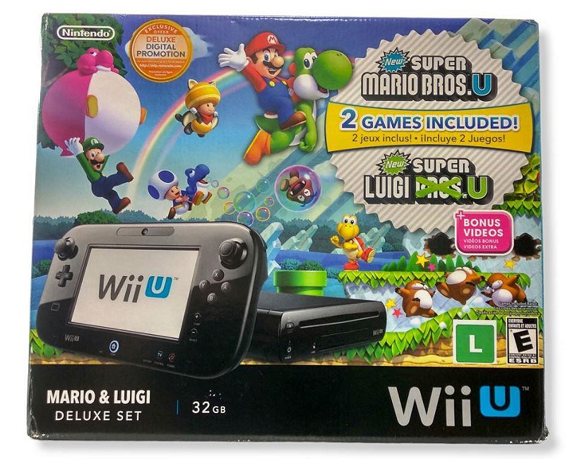 Nintendo Wii U Preto 32GB New Super Mario Bros U Usado - Mundo Joy Games -  Venda, Compra e Assistência em Games e Informática