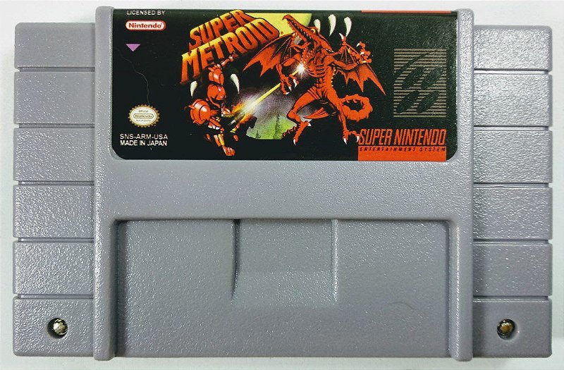 super metroid snes cart