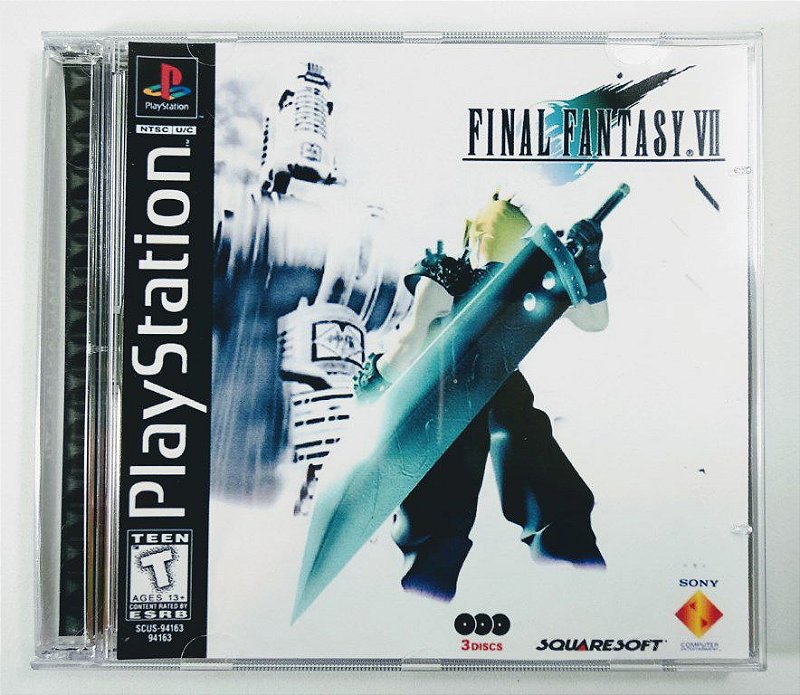 Final Fantasy VII [REPLICA] - PS1 ONE - Sebo dos Games