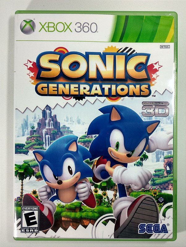 Jogo Sonic Generations para Vídeo Game Xbox 360, Brinquedo Xbox360 Usado  81048406