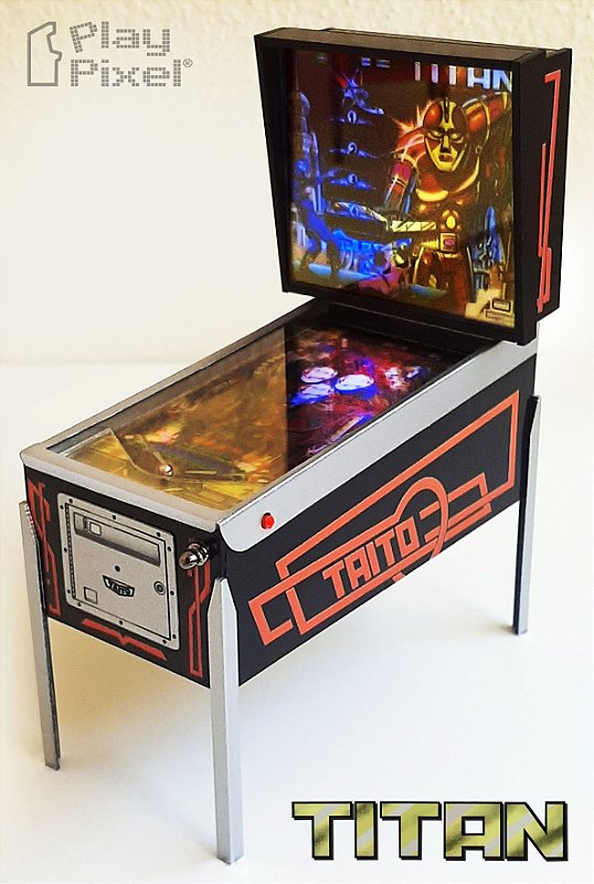 Miniatura Pinball Colecionável Cosmic Taito Escala 1/12 - EV