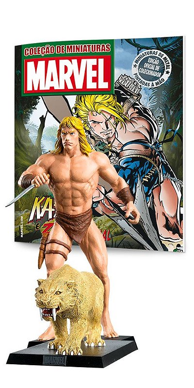 MINIATURAS MARVEL KAZAR & ZABU - EAGLEMOSS - Gibis raros e antigos