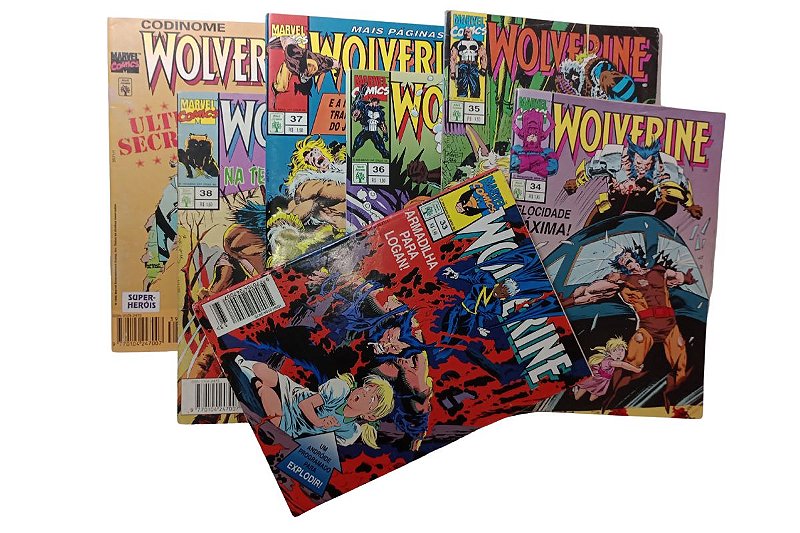 WOLVERINE - Edições de nº 33 a 39 ( Formatinho ) Editora Abril
