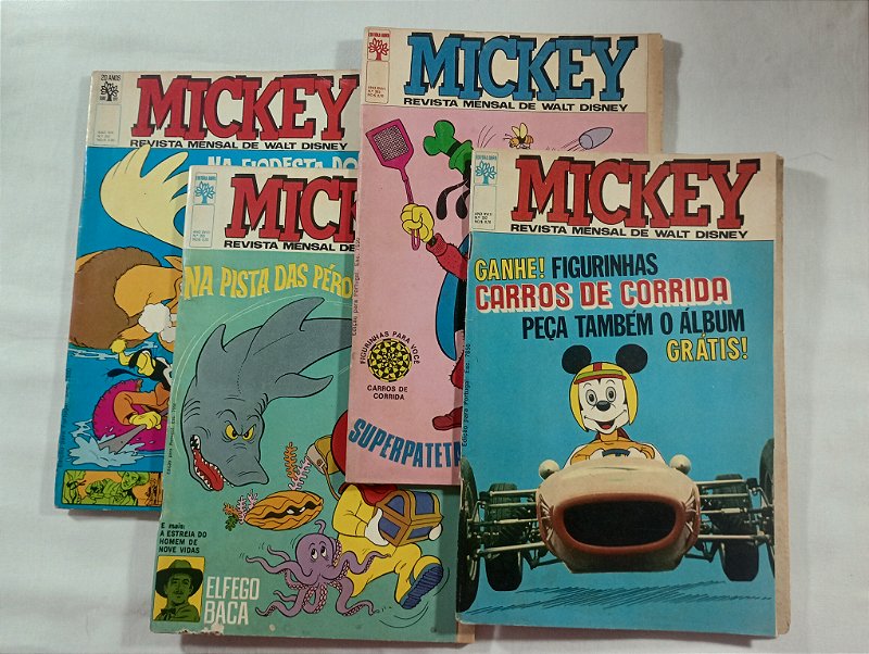 MICKEY NºS 202, 203, 205 E 207 , Editora Abril - Gibis raros e antigos