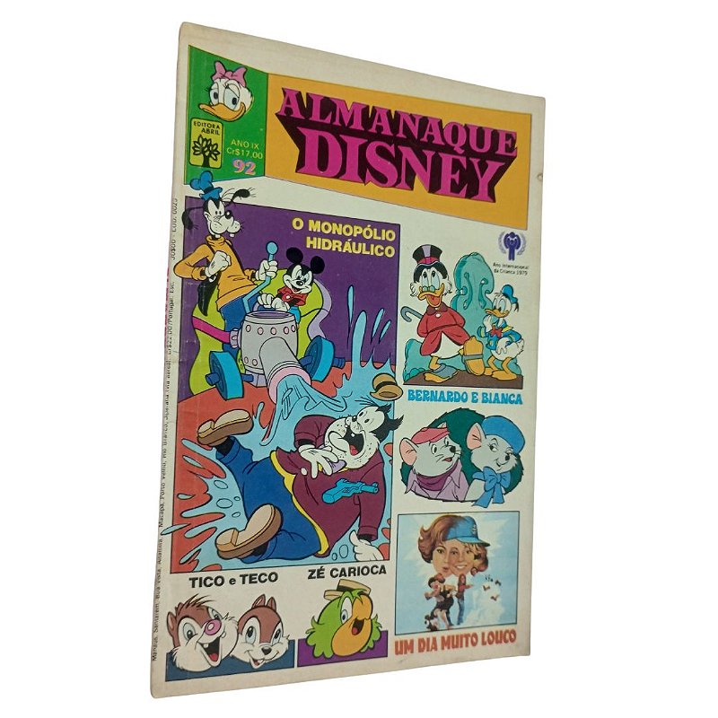 ALMANAQUE DISNEY Nº 92 - ANO 1979 - ED ABRIL - heroishq-gibis