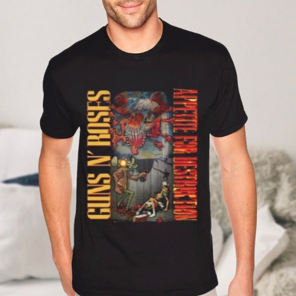 Camiseta Guns N' Roses Appetite For Destruction Original - Rock The Rock  Style