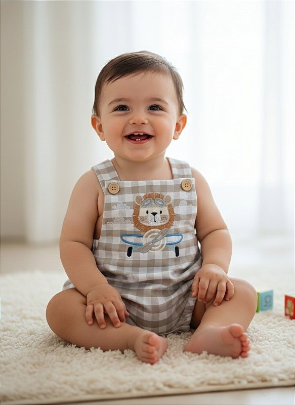 Jardineira leão aviador