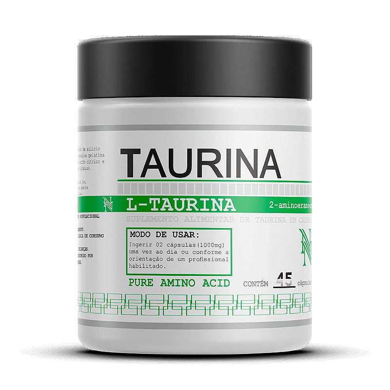 L-Taurina 45 Cápsulas Nano Farma | Energia e Foco - Sports Nutrition