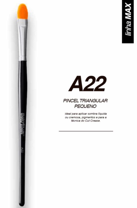 Pincel Triangular Pequeno - A22 - Macrilan - Manu Beauty Store