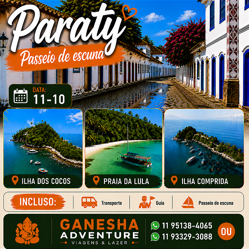ZZZJ3 - Day Use 11/Out - Paraty - RJ