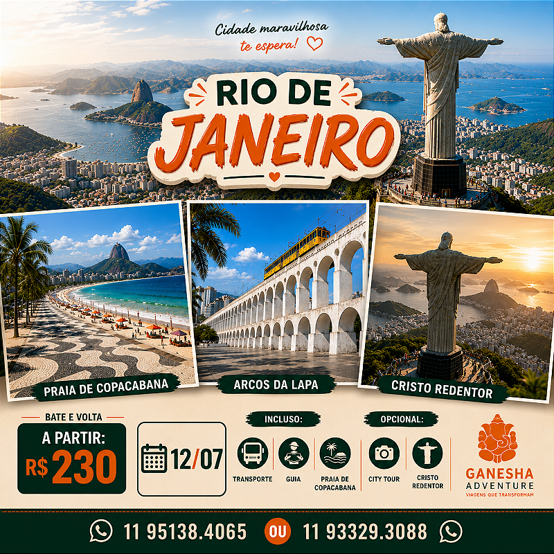 ZZZG5 - Day Use 12/Jul - Rio de Janeiro - RJ