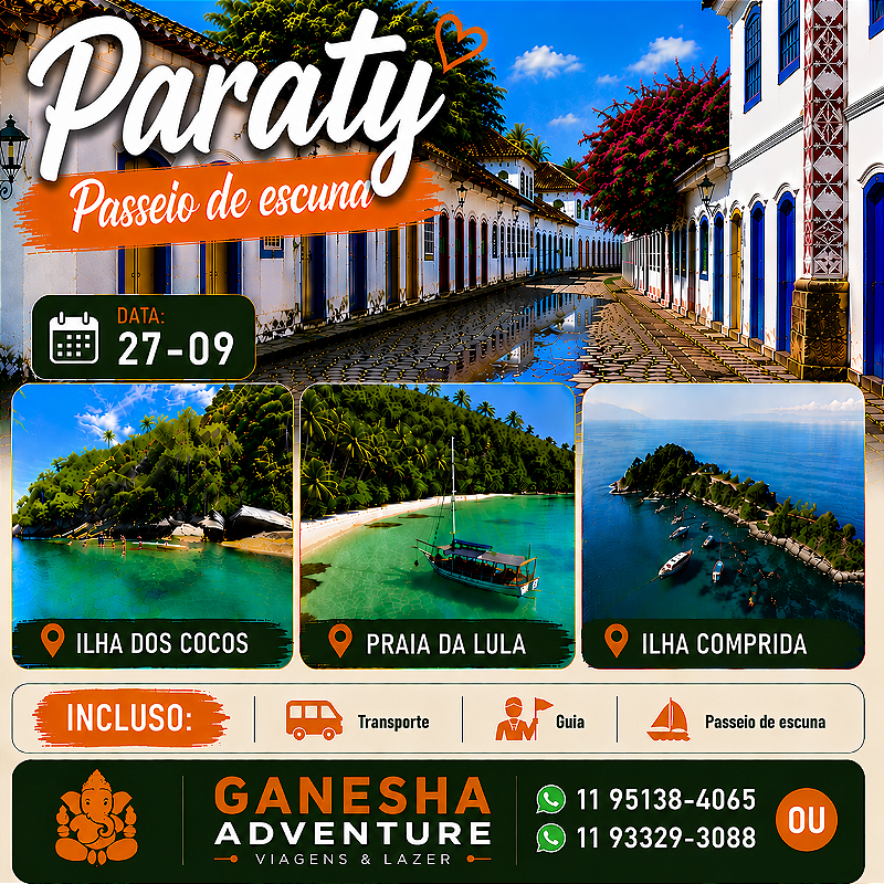 ZZZI9 - Day Use 27/Set - Paraty - RJ