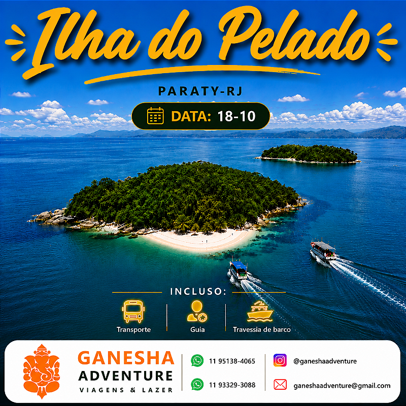 ZZZJ5 - Day Use 18/Out - Ilha do Pelado - Paraty - RJ
