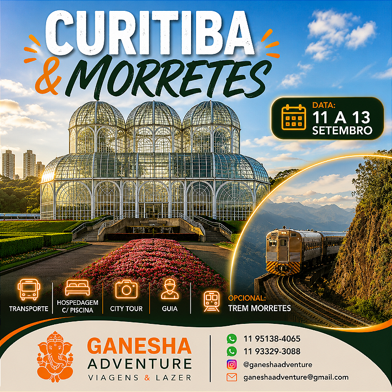 ZZZI6 - Final de semana 11 a 13/Set - Curitiba & Morretes - PR
