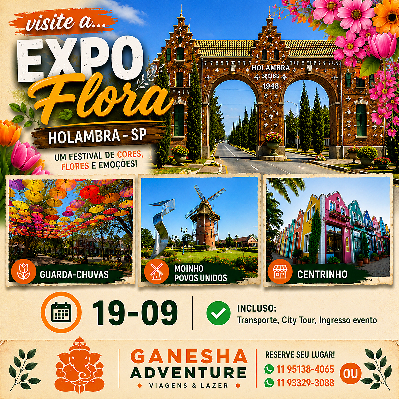 ZZZI6 - Day Use 19/Set - Expoflora Holambra - SP