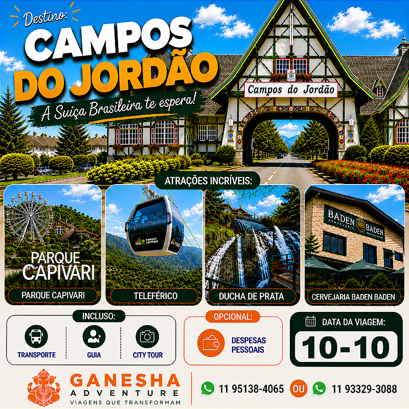 ZZZJ3 - Day Use 10/Out - Campos do Jordão - SP