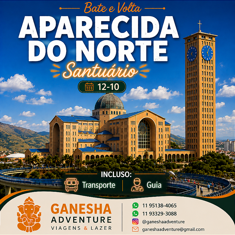 ZZZJ4 - Day Use 12/Out - Aparecida do Norte - São Paulo