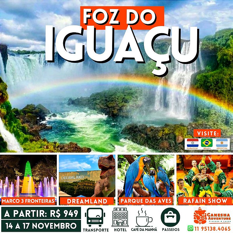 ZK4 - Feriado - 14 a 17/Nov - Foz do Iguaçu - PR