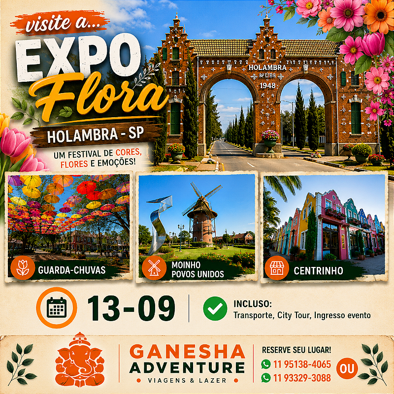 ZZZI5 - Day Use 13/Set - Expoflora Holambra - SP