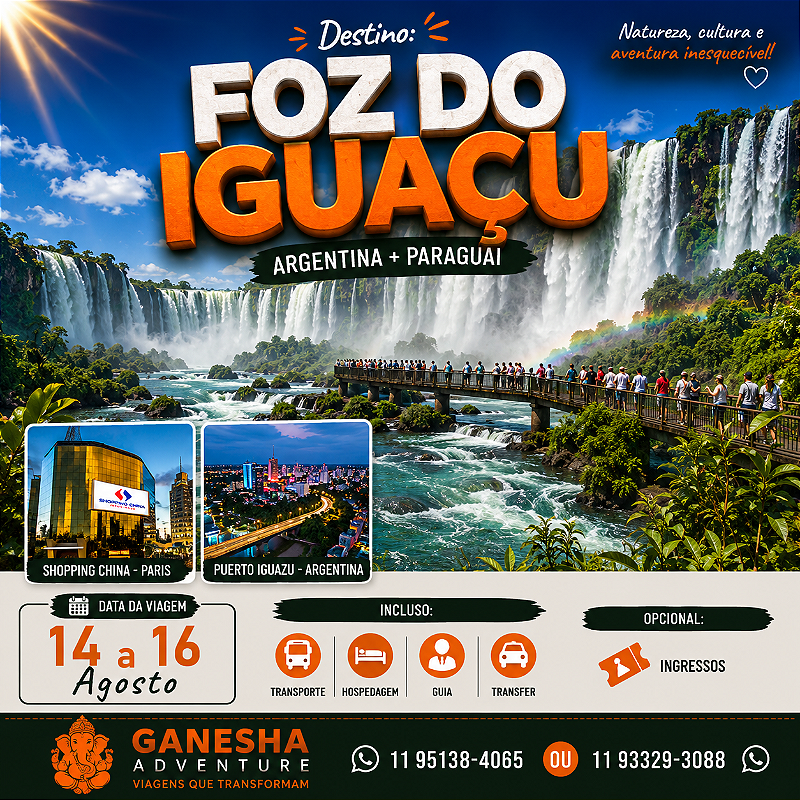 ZZZH5 - Final de semana 14 a 16/Ago - Foz do Iguaçu - PR