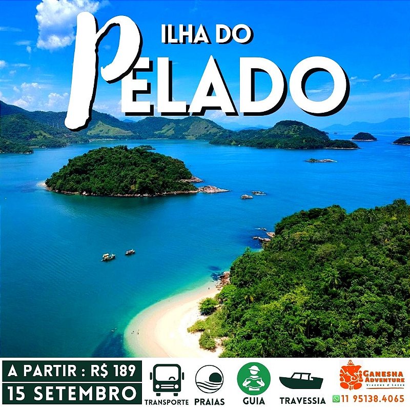 ZI5 - Day Use 15/Set - Ilha do Pelado - Paraty - RJ