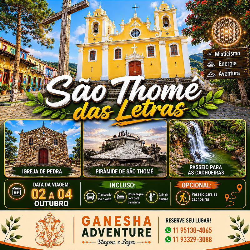 ZZZJ1 - Final de semana 02 a 04/Out - São Thomé das Letras - MG