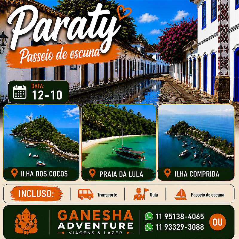 ZZZJ4 - Day Use 12/Out - Paraty - RJ