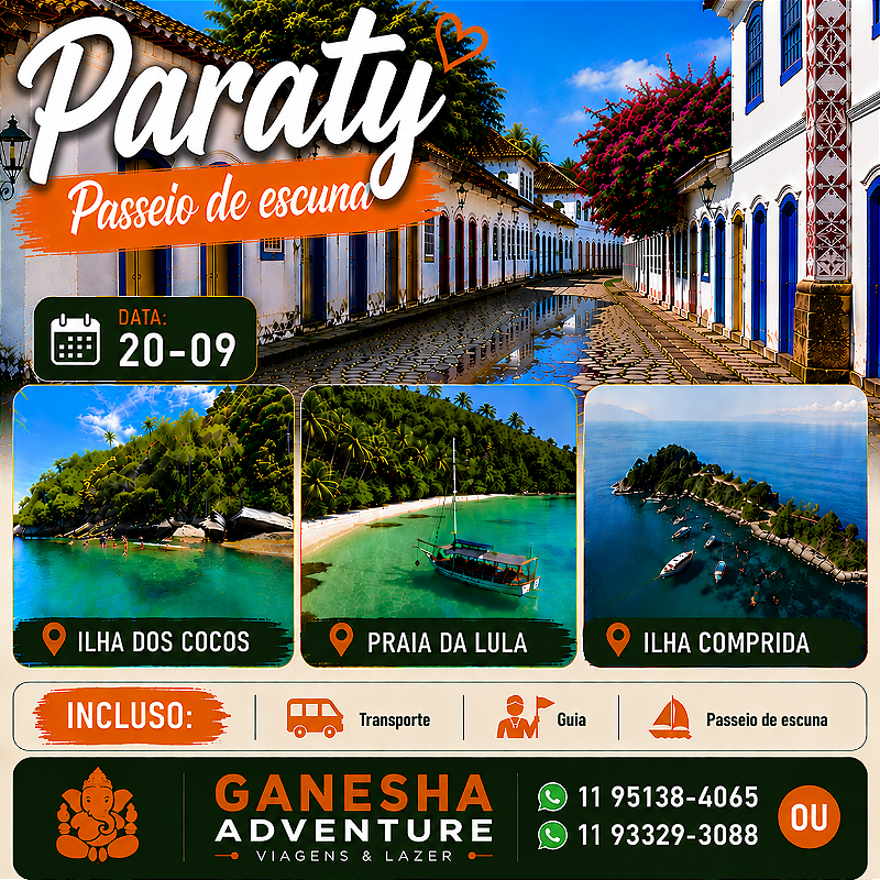 ZZZI6 - Day Use 20/Set - Paraty - RJ