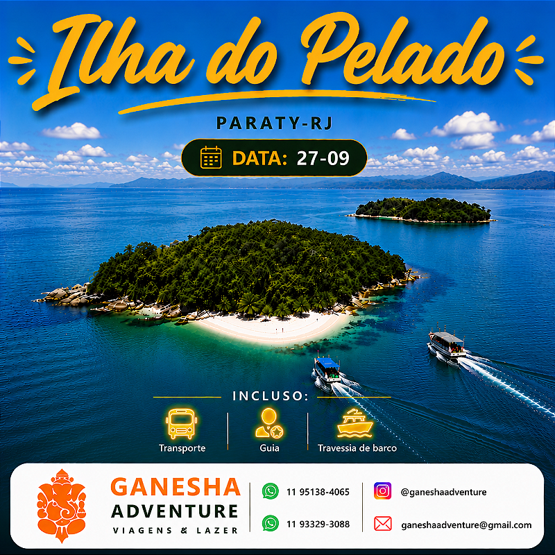 ZZZI9 - Day Use 27/Set - Ilha do Pelado - Paraty - RJ