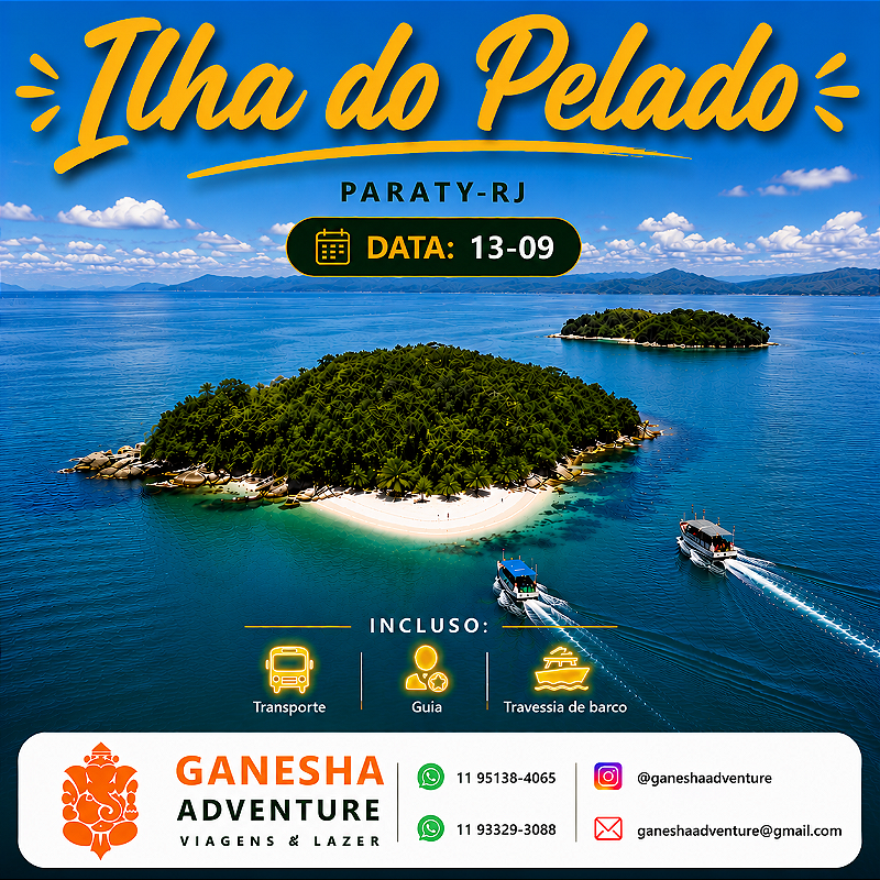 ZZZI5 - Day Use 13/Set - Ilha do Pelado - Paraty - RJ