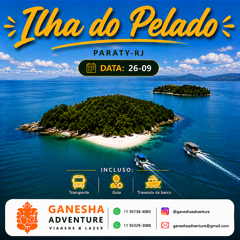 ZZZI7 - Day Use 26/Set - Ilha do Pelado - Paraty - RJ