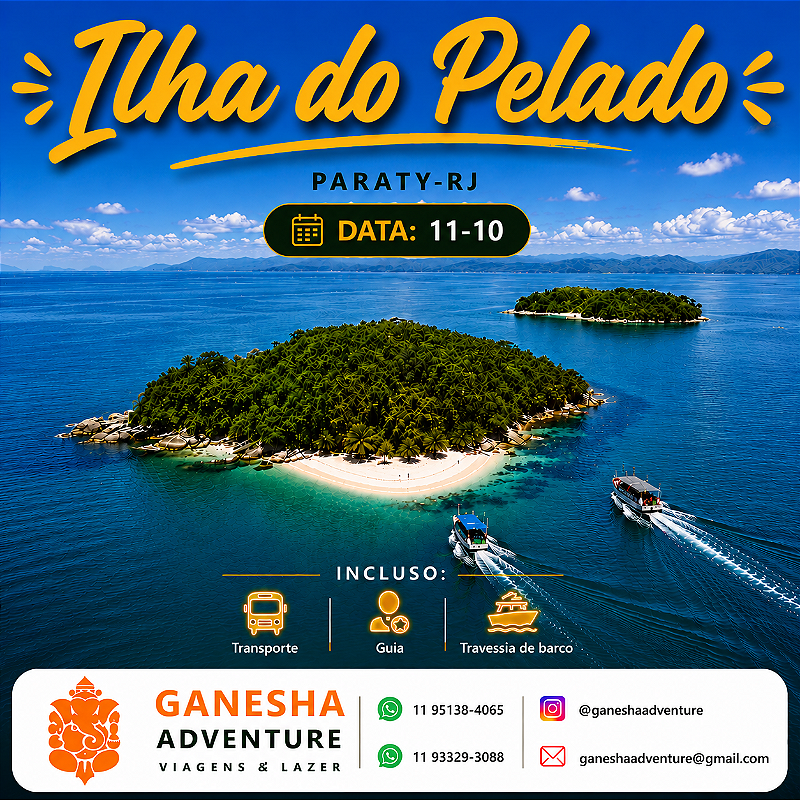 ZZZJ3 - Day Use 11/Out - Ilha do Pelado - Paraty - RJ
