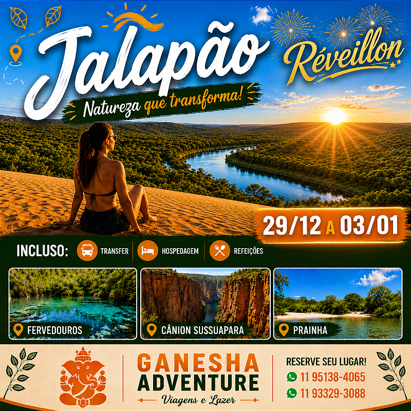 ZZZReveillon 29/Dez a 03/Jan - Jalapão - TO