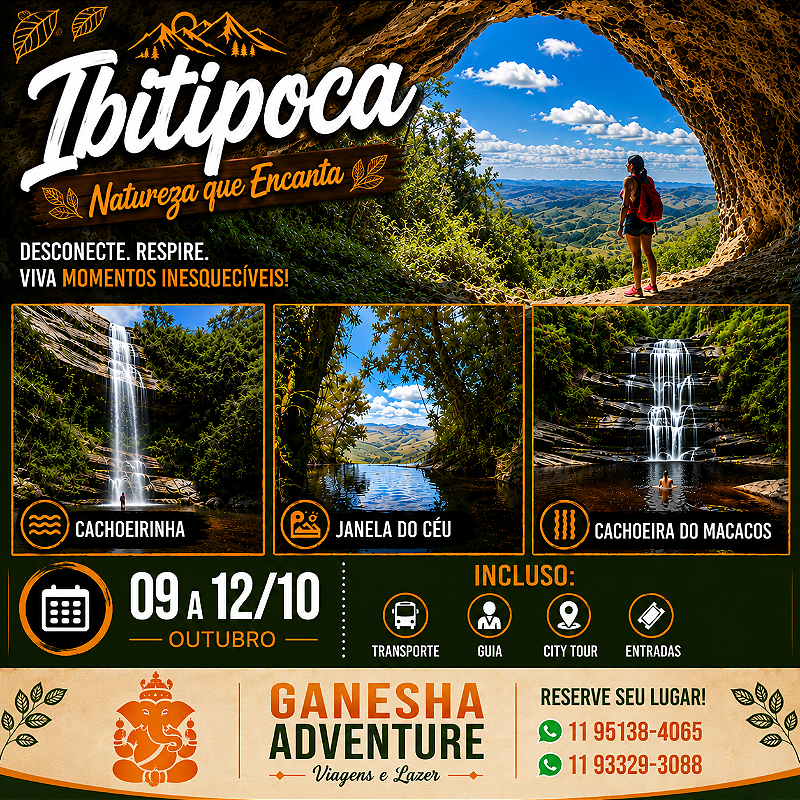 ZZZJ3 - Feriado 09 a 12/Out - Ibitipoca - MG