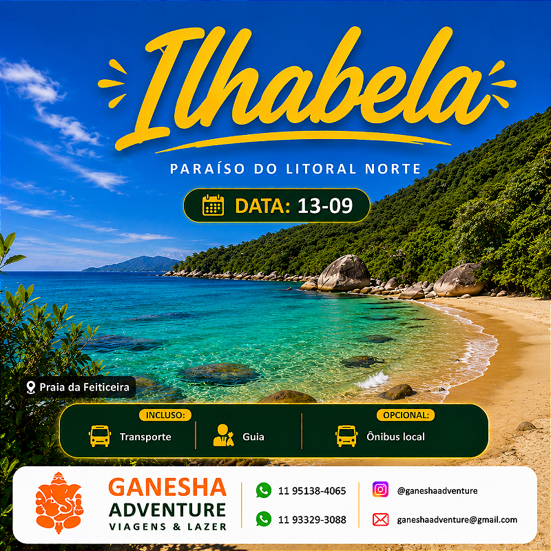 ZZZI5 - Day Use 13/Set - Ilhabela - SP