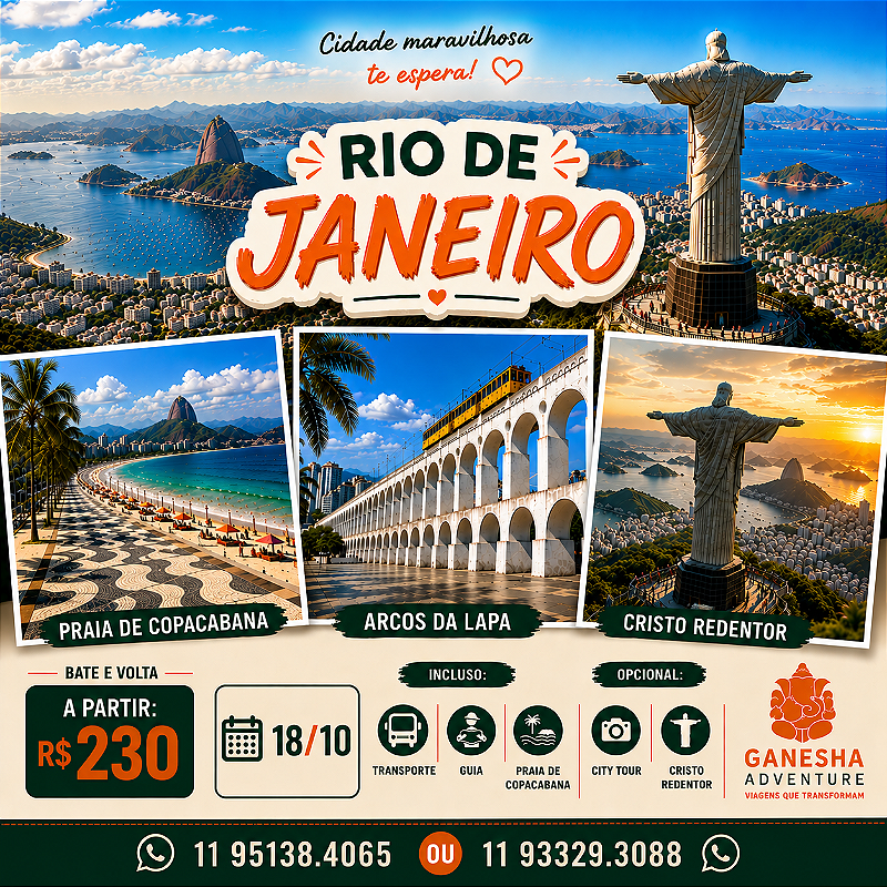 ZZZJ5 - Day Use 18/Out - Rio de Janeiro - RJ