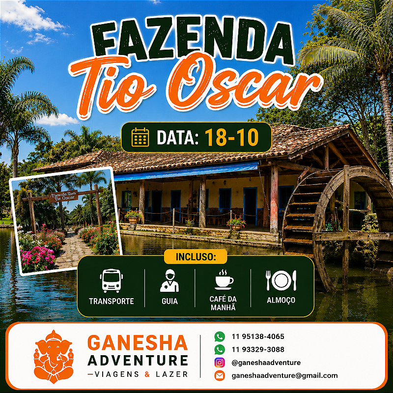 ZZZJ4 - Day Use 18/Out - Fazenda Tio Oscar - SP