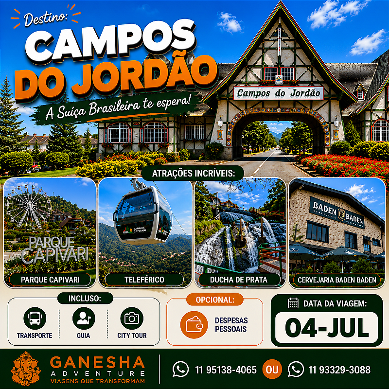 ZZZG1 - Day Use 04/Jul - Campos do Jordão - SP