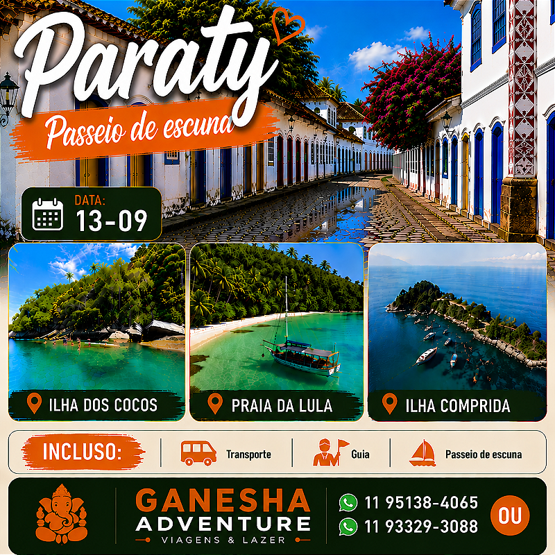 ZZZI5 - Day Use 13/Set - Paraty - RJ